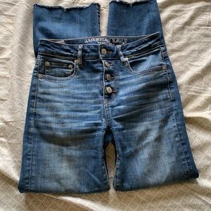 American Eagle Jeans Crop Flare Size 0